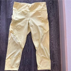 Athleta yellow leggings medium